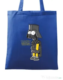 Sacosa din panza Bart Vader Albastru regal