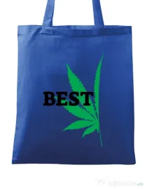 Sacosa din panza Best buds 1 Albastru regal