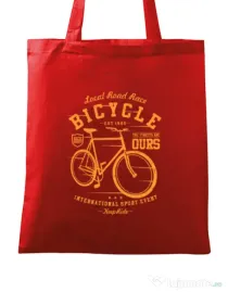 Sacosa din panza Bicycle Rosu