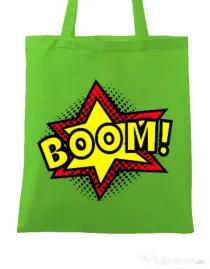 Sacosa din panza Boom! Verde mar
