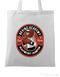 Sacosa din panza Boxing Academy Alb