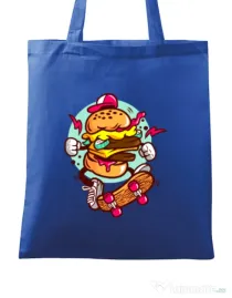 Sacosa din panza Burger Skater Albastru regal