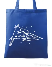 Sacosa din panza Camp Flag Albastru regal