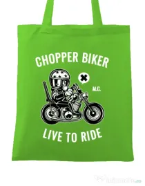 Sacosa din panza Chopper biker Verde mar