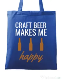 Sacosa din panza Craft beer Albastru regal