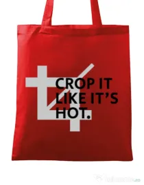 Sacosa din panza Crop it Rosu