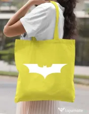 Sacosa din panza Dark knight Galben