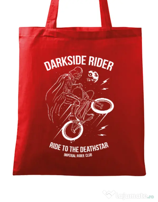 Sacosa din panza Darkside rider Rosu