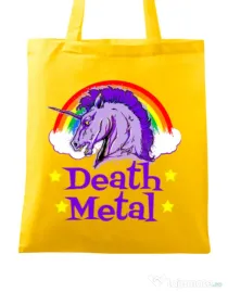 Sacosa din panza Death Metal Galben