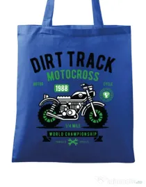 Sacosa din panza Dirt Track Albastru regal