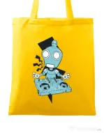 Sacosa din panza Dj robot Galben