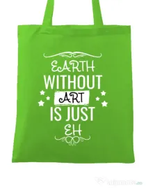 Sacosa din panza Earth without art Verde mar