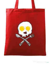 Sacosa din panza Eggskull Rosu