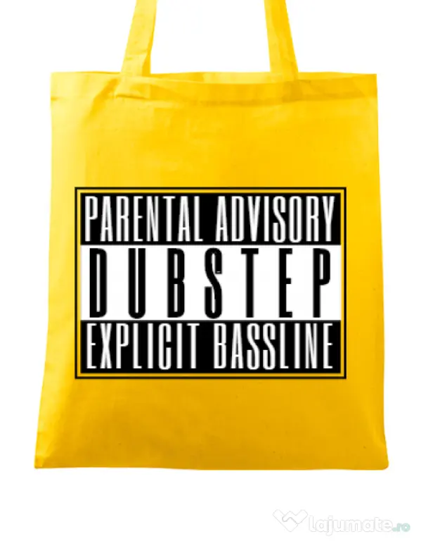 Sacosa din panza Explicit bassline Galben