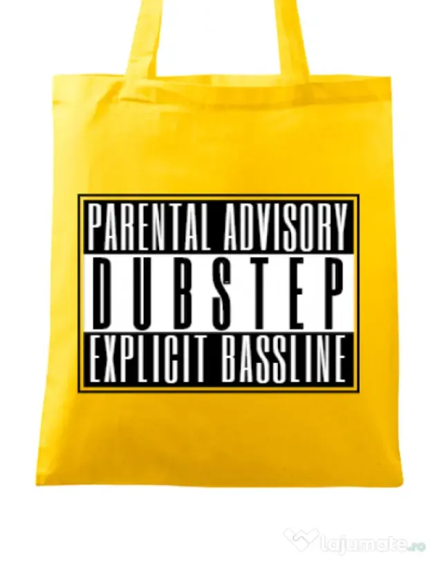 Sacosa din panza Explicit bassline Galben