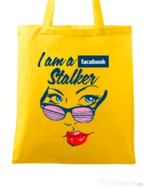 Sacosa din panza Facebook stalker Galben