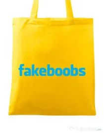 Sacosa din panza Fakeboobs Galben