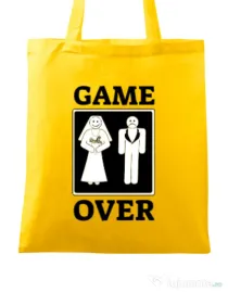 Sacosa din panza Game over Galben