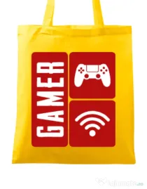 Sacosa din panza Gamer Galben
