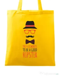 Sacosa din panza Good hipster Galben