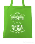 Sacosa din panza Great nurse Verde mar