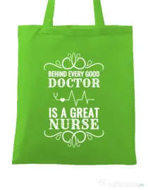 Sacosa din panza Great nurse Verde mar