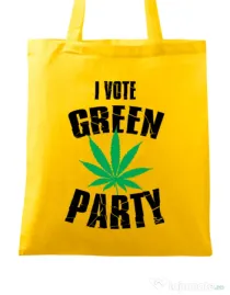 Sacosa din panza Green party Galben