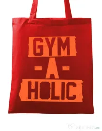 Sacosa din panza Gymaholic Rosu