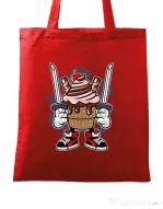 Sacosa din panza Ice Cream Ninja Rosu