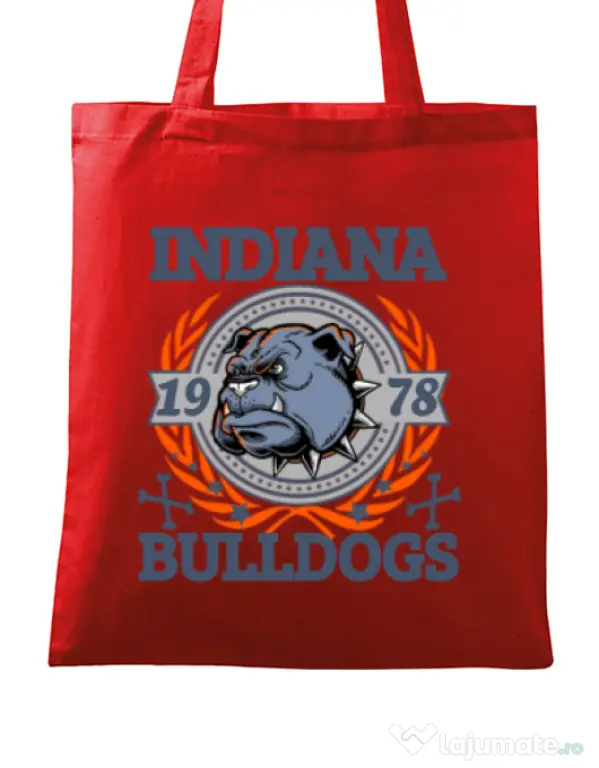 Sacosa din panza Indiana Bulldogs Rosu