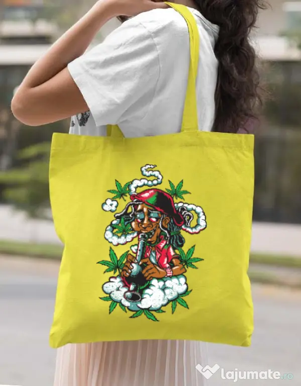 Sacosa din panza Jamaican Galben