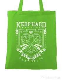 Sacosa din panza Keep Hard Verde mar