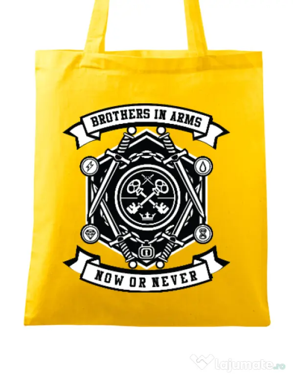 Sacosa din panza Keys Galben