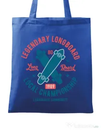 Sacosa din panza Legendary Longboard Albastru regal