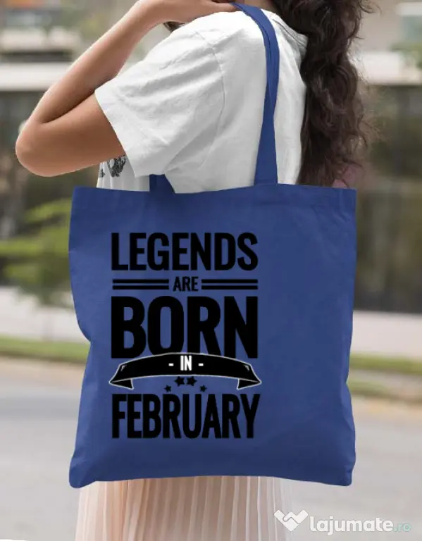 Sacosa din panza Legends Albastru regal
