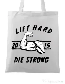 Sacosa din panza Lift hard Alb