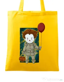 Sacosa din panza Little clown Galben
