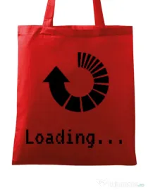 Sacosa din panza Loading Rosu