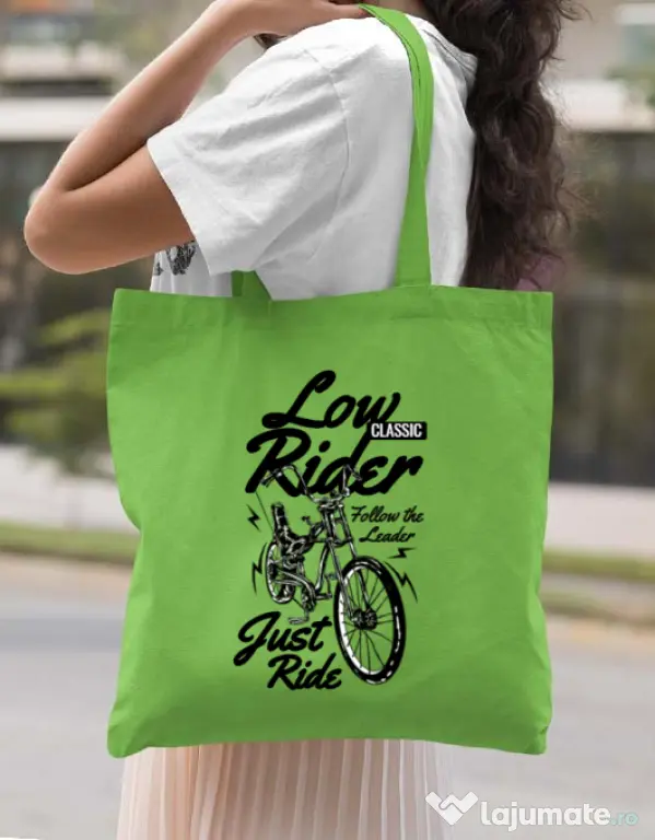 Sacosa din panza Lowrider Verde mar