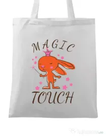 Sacosa din panza Magic touch Alb