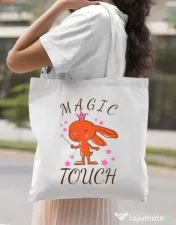 Sacosa din panza Magic touch Alb 