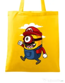 Sacosa din panza Mario minion Galben