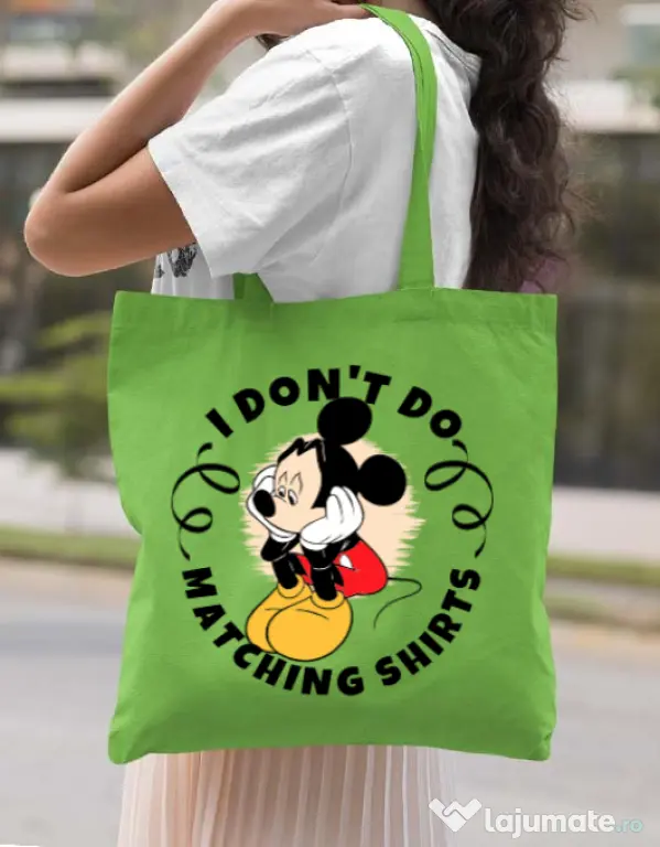 Sacosa din panza Matching shirts Verde mar