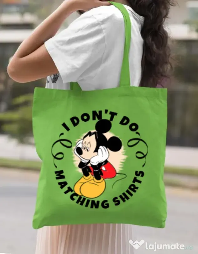 Sacosa din panza Matching shirts Verde mar