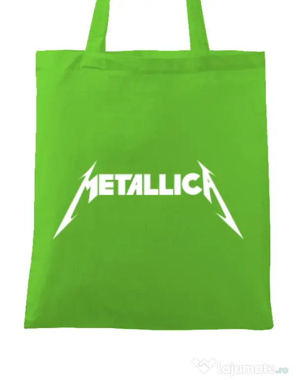 Sacosa din panza Metallica Verde mar