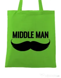 Sacosa din panza Middle man Verde mar