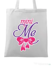 Sacosa din panza Mini me Alb 