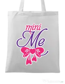 Sacosa din panza Mini me Alb