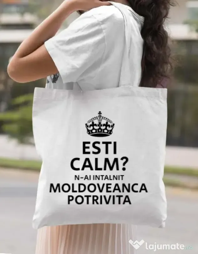 Sacosa din panza Moldoveanca potrivita Alb