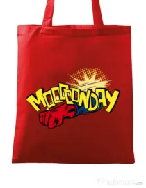 Sacosa din panza Mooonday Rosu